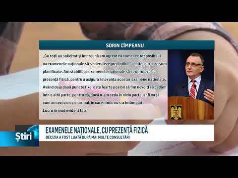 examenele nationale cu prezenta fizica