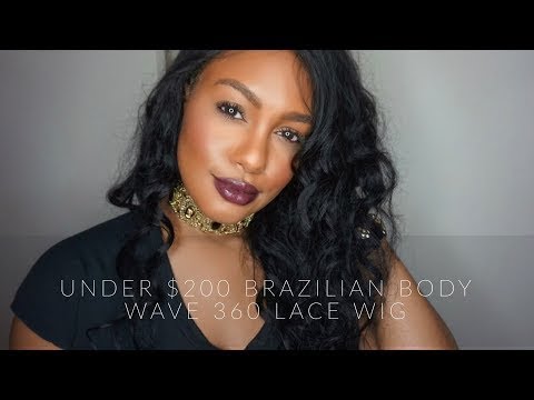 360 Lace Wigs Brazilian Body Wave Human Hair wig 24inch