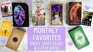 New favourite tarot decks + 5 stars books (March 2025)🌸A great reading month!