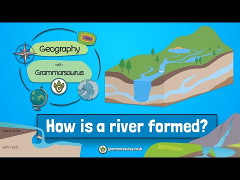 Geography with Grammarsaurus - How is a river formed?