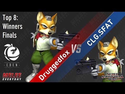 Eden - Druggedfox (Fox) vs. CLG . SFAT (Fox) - SSBM - Top 8, Winners Finals