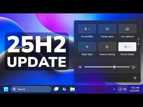 Neues großes Windows 11 25H2 Januar-Update – Neue Taskleistenfunktionen, neue Apps in Build 26200...