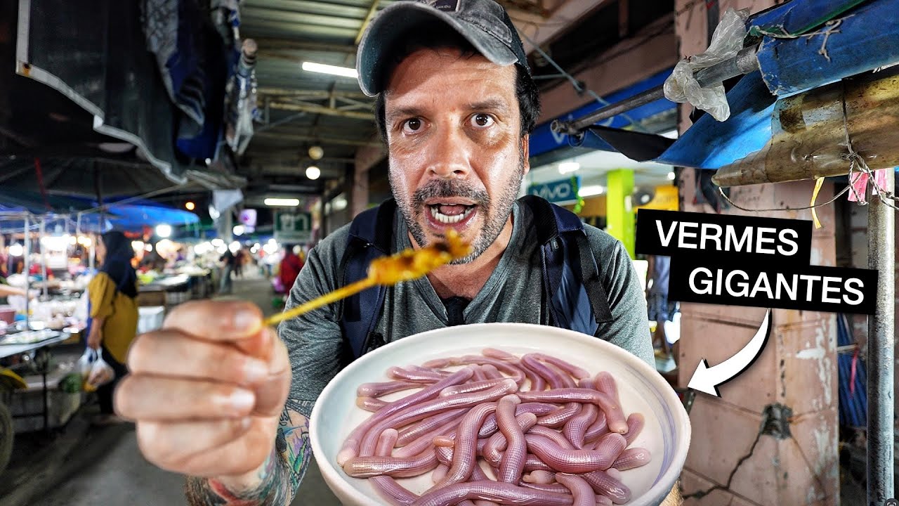 Provando COMIDAS EXÓTICAS em Phuket na Tailândia!! 🇹🇭