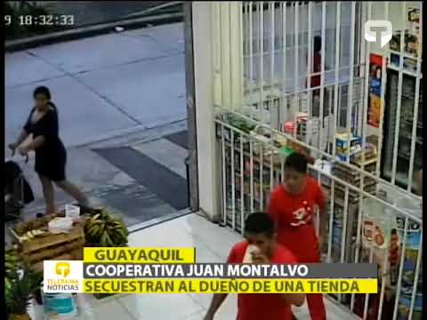Cooperativa Juan Montalvo secuestran al dueño de una tienda