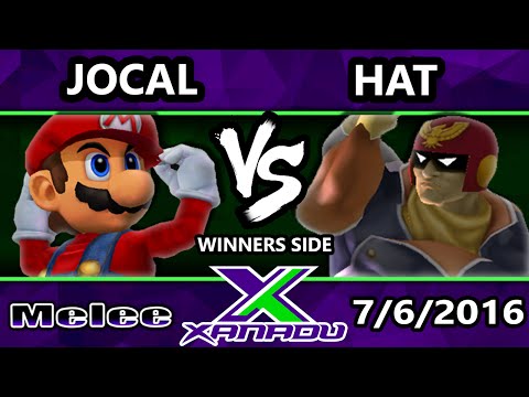 S@X 157 - Joecal (Mario) Vs. Hat (Shiek, captain Falcon) SSBM Tournament - Smash Melee