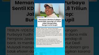 Memanas! Menkeu Purbaya Sentil Dedi Mulyadi, Dana Rp 3,8 Triliun Jabar Mengendap: Bunga Seupil
