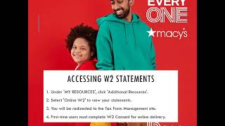 Macy’s Inc  Pay Stubs & W2s
