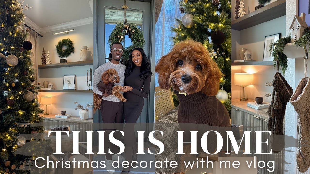 Christmas decorate with me | cozy, affordable home decor | THIS IS HOME VLOG 2025