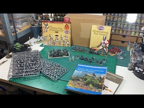 Victrix Foot Knights unboxing, building and scale comparison with Citadel Battle Lords and more.