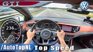 VW Polo GTI 20 TSI DSG 200HP  AUTOBAHN POV TOP SPE