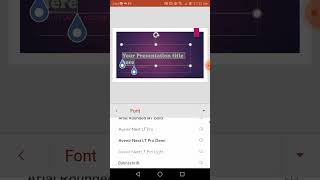 How to change Font Style and Font Size of your Text in PowerPoint (Mobile Version)