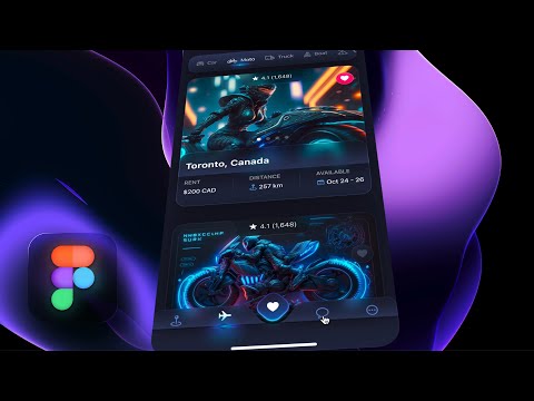 Futuristic Tab Bar Animation in Figma thumbnail