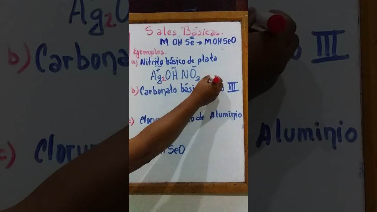 Sales Acidas y Sales Básicas