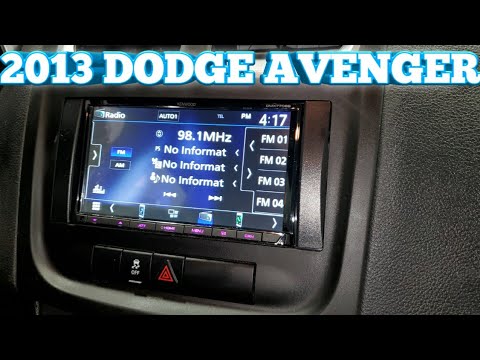 2013 dodge avenger radio removal and kenwood install
