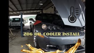 C6 Corvette Z06 Oil Cooler Install - DIY