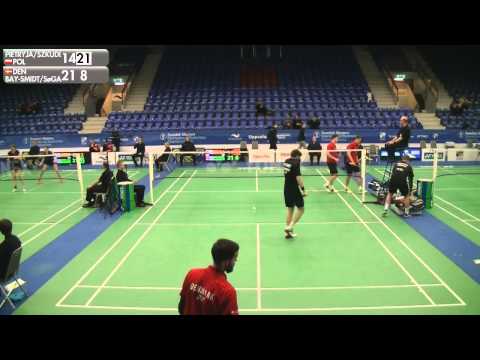Badminton - Pietryja/Szkudlarczyk vs Bay-Smidt/Søgaard Mortensen (MD, R16) - Swedish Masters 2016