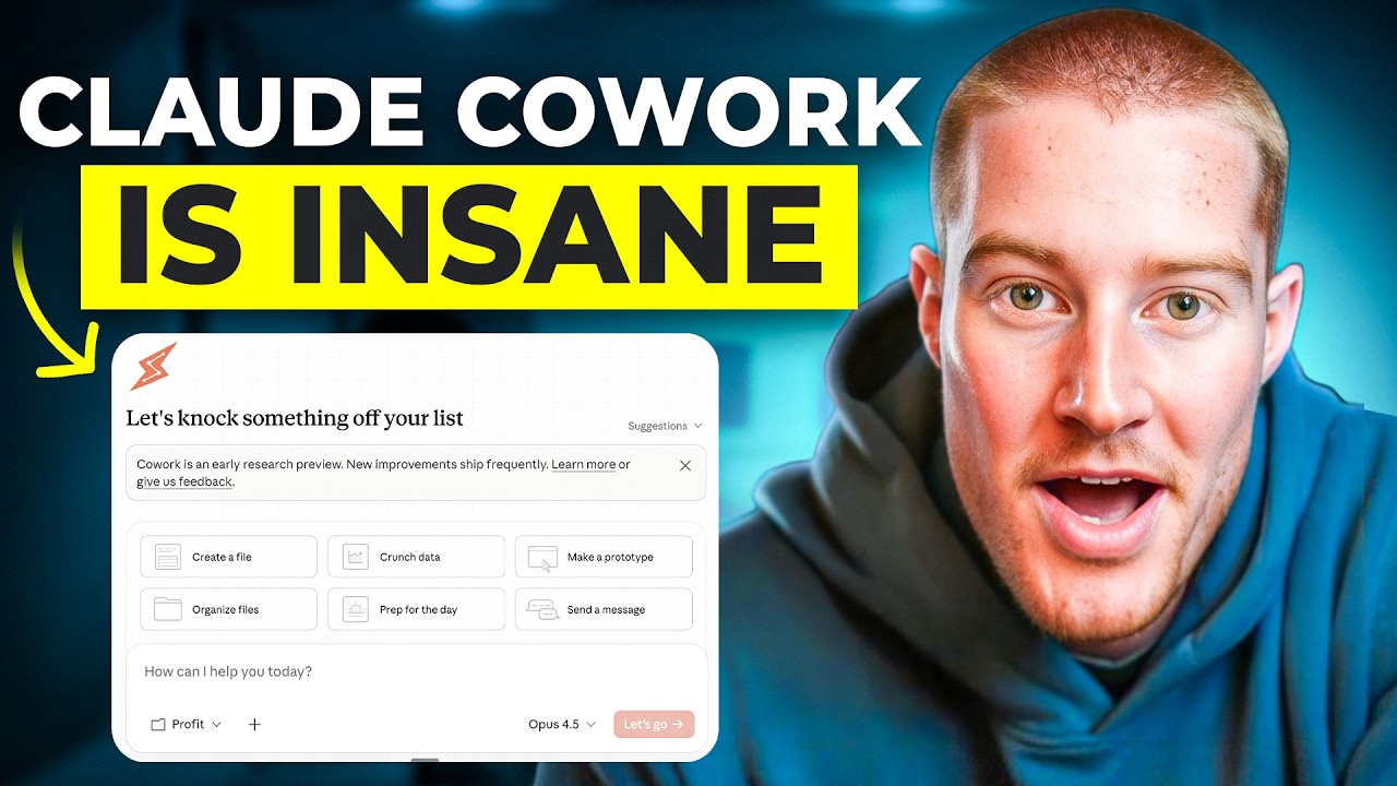 NEW Claude Cowork Is Claude Code for Anyone (Finally)