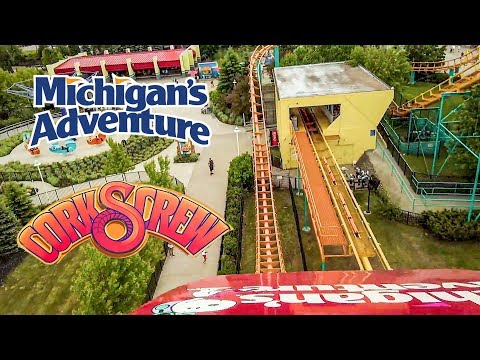 Front row point of view footage of Corkscrew