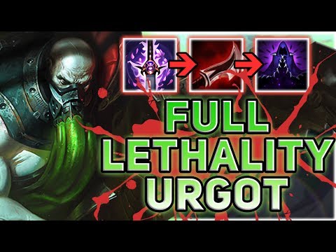 FULL LETHALITY REWORKED URGOT! LETHALITY IS BACK!! IS THIS THE DEADLIEST BUILD?? - PBE