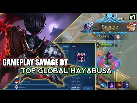 SAVAGE SOLO RANKED! TOP GLOBAL HAYABUSA GAMEPLAY #1 | ROAD TO GLOBAL 1 - MOBILE LEGENDS BANG BANG