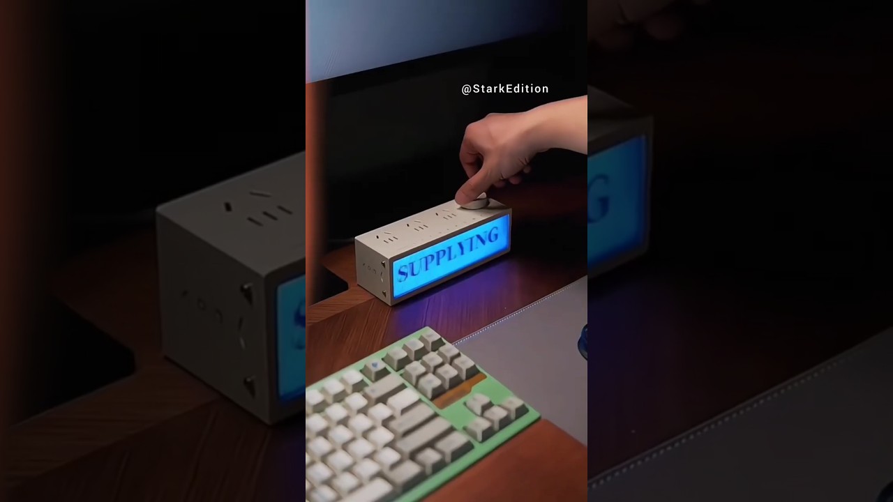 amazing 🤯 electric supply board. #deskaccessories #tech
