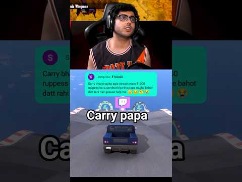 CARRY PAPA DAT RHE HAI #shorts #weird #advice #young #carryminati #superchat