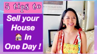REAL ESTATE How to sell your house in one day • 3 tips to sell a house fast !