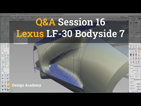 Autodesk Alias Tutorials I Q&A 16 - Lexus LF-30 Bodyside 7