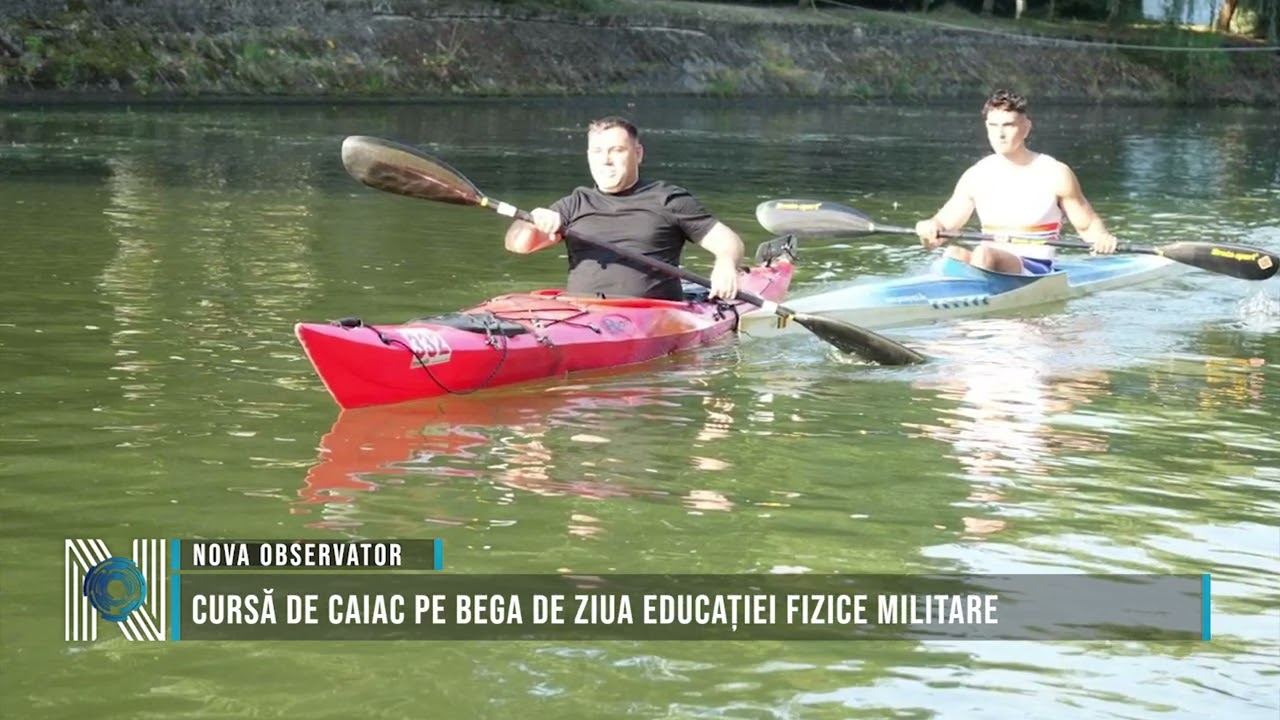 Cursă de caiac pe Bega de Ziua Educației Fizice Militare
