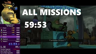 Ratchet & Clank All Missions Speedrun in 59:53