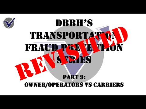 DBBH's Fraud Prevention Series - Owner Operator Leasing On - Rehash