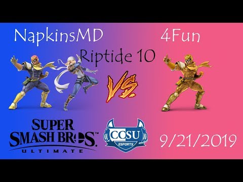 Riptide 10 CCSU Smash Ultimate - NapkinsMD (Falcon, Sheik) vs 4Fun (Falcon)