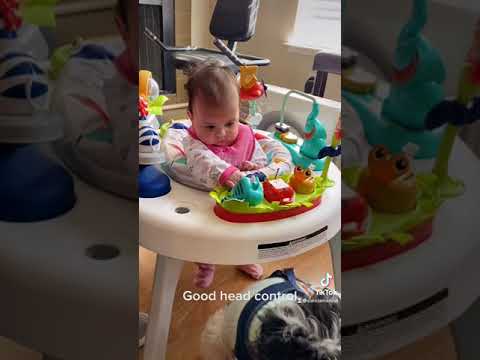 4 month old baby milestones 😍 #4monthsold #baby #babygirl #babyvideo