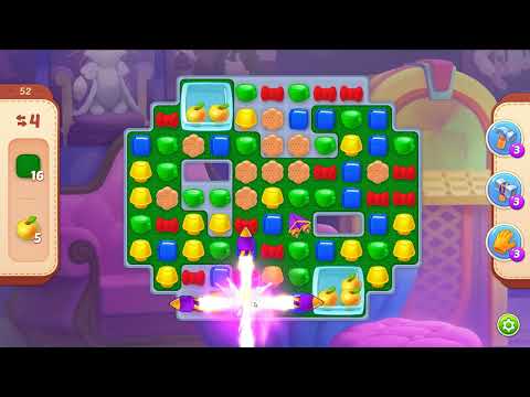 Homescapes level 52 - 16 Moves 🏡 Gameplay Walkthrough (Android, iOS) Playrix