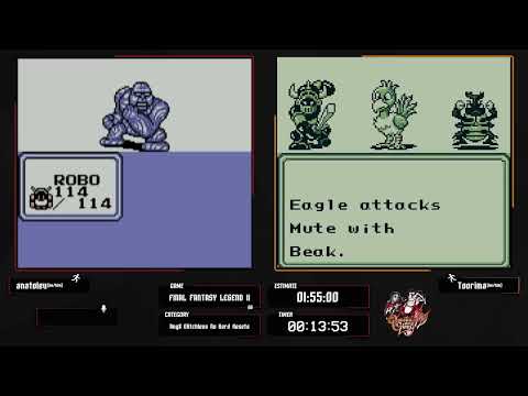 Questing for Glory 7: Final Fantasy Legend 2 Any% Glitchless No Hard Resets by Toorima and anatoleu