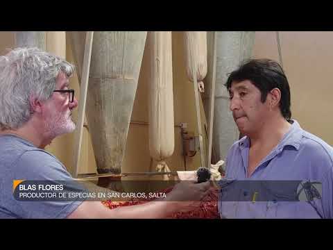Blas Flores,  productor y comercializador de especias en San Carlos (Salta)
