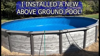 I had a new permanent above ground pool installed.