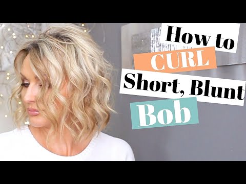 How To Curl Short Blunt Bob(Fine hair) - Chatty &...