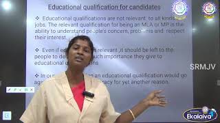 CBSE  - Class IX - Social Science - Electoral politics - Stages of election