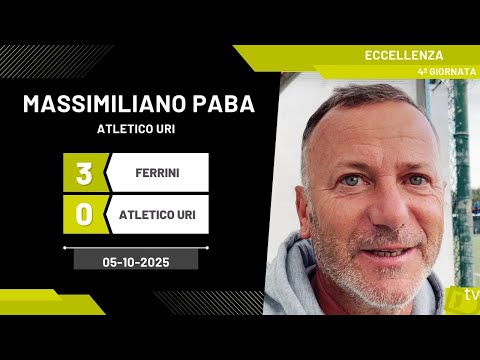 Massimiliano Paba allenatore Atletico Uri 05 10 2025   Diario Sportivo