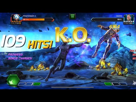 R5 5* Undupe Professor X vs Ikaris flawless solo. Eternity Of Pain (EOP) Week 2. MCOC