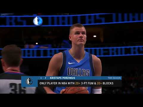 Kristaps Porzingis vs. Spurs: 18 pts, 10 reb, 1 ast 2019/2020 Regular season [18.11.19.]