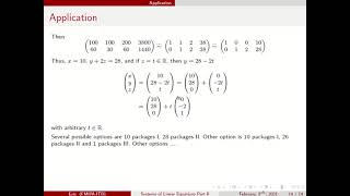 Application of Underdetermined and Overdetermined Systems