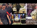 Wizkid Mother Funeral / Burial as Wizkid Cry in Tears as he Say Final Goodbye to the Mother