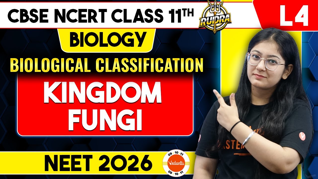 Kingdom Fungi Class 11 One Shot | Biological Classification Class 11 For NEET Biology