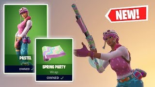 NEW PASTEL Skin AND SPRING PARTY Wrap Gameplay in Fortnite!
