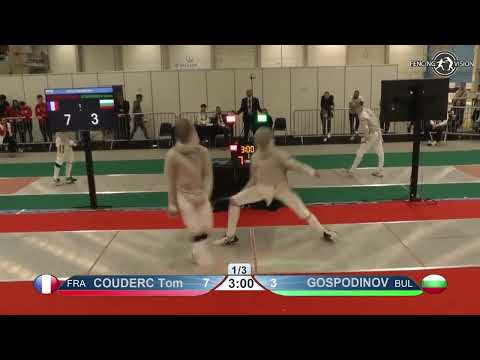 European Championships 2023 CMS - L16 - Tom Couderc FRA v Nikola Gospodinov BUL