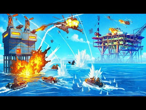 We BUILT the GREATEST OCEAN BASE next to OIL RIG - Rust (Movie)