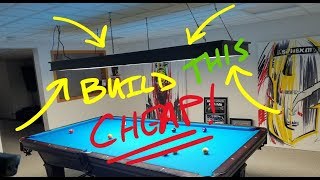 DIY How to make a pool table LED light for cheap! I still suck at woodworking