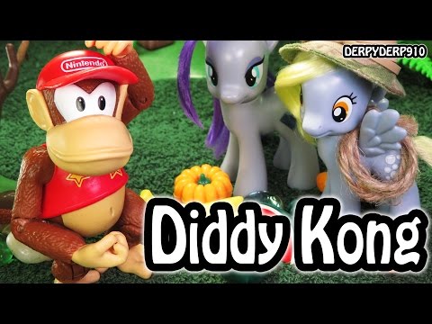 Monkey Business 2: World of Nintendo Diddy Kong Jakks Pacific Action Figure MLP Toy Review Parody